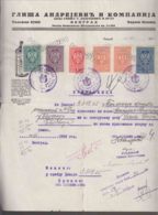 Yugoslavia Kingdom Document With Revenue Stamps - Brieven En Documenten