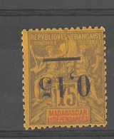 Madagascar - (1902) . Surchage Renversée N°54c - Oblitérés