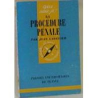 La Procedure Penale  Jean Larguier+++BE+++ LIVRAISON OFFERTE - Droit