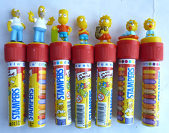 Lot 7 FIGURINES SIMPSON TAMPON TUBO DUNKIN Figurine - Simpsons