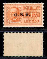 REPUBBLICA SOCIALE - GNR VERONA - 1944 - Espressi - 2,50 Lire (20) Con Punto Grosso Dopo R - Non Catalogato - Gomma Inte - Autres & Non Classés