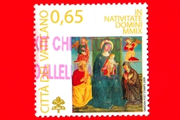 VATICANO - Usato - 2009 - Natale - Madonna Con Bambino, Opera Di F. Melanzio - 0,65 - Oblitérés