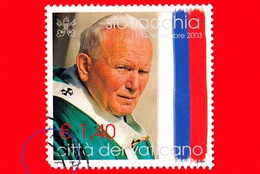 VATICANO - Usato - 2004 - Viaggi Di Giovanni Paolo II Nel 2003 - Slovacchia - 1,40 - Vedi ... - Used Stamps