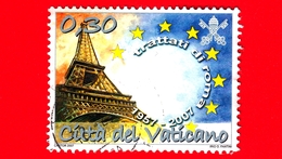 VATICANO - Usato - 2007 - 50º Anniversario Dei Trattati Di Roma - 0,30 - Francia - Used Stamps