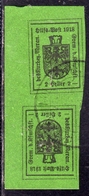 MERANO 1918 HELLER 2h VERDE TETE-BECHE VERTICALE USATO USED OBLITERE' - Merano