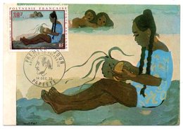 Les Artistes De POLYNESIE FRANCAISE : Yves De SAINT FRONT( Carte Maximun PREMIER JOUR, PAPEETE 14 Déc. 70). - Cartes-maximum