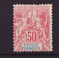 Congo Brazzaville - Kongo 1892 Y&T N°22 - Michel N°25 Nsg - 50c Type Sage - Unused Stamps