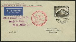 ZEPPELINPOST 57M BRIEF, 1930, Südamerikafahrt, Tagesstempel, Fr`hafen-Rio De Janeiro, Prachtbrief - Airmail & Zeppelin