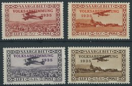 SAARGEBIET 195-98 **, 1934, Flugpost, Prachtsatz, Mi. 65.- - Other & Unclassified