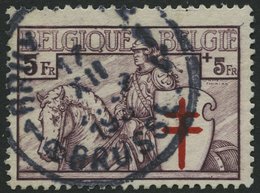 BELGIEN 392 O, 1934, 5 Fr. TBC, Pracht, Mi. 120.- - Other & Unclassified