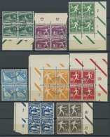 NIEDERLANDE 205-12 VB O, 1928, Olympische Sommerspiele In Gestempelten Viererblocks, Prachtsatz - Netherlands