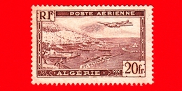 ALGERIA - Usato - 1946 - Aereo Sul Porto Di Algeri - 20 P. Aerea - Luftpost