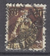 HELVETIA 1908: Mi 108 / YT 125, O PERFIN , Aminci- FREE SHIPPING ABOVE 10 EURO - Perfin