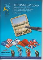 ISRAEL 2010 MULTINATIONAL STAMP EXHIBITION JERUSALEM ILLUSTRATED CATALOGUE IN ENGLISH AND HEBREW - Catalogues De Maisons De Vente