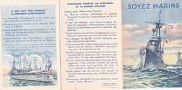 André Nivard Soyez Marins Engagement Marine Nationale Militaire Specialites Du Corps Des Equipages De La Flotte Marin - Boten