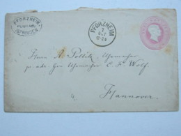 PFORZHEIM - POSTABL.  - ISPRINGEN , Klarer Stempel Auf Ganzsache - Postal  Stationery