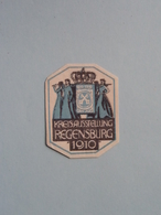 1910 REGENSBURG KREISAUSSTELLUNG ( Sluitzegel Timbres-Vignettes Picture Stamp Verschlussmarken ) - Gebührenstempel, Impoststempel