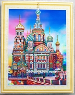 Kremlin, Kremlj, Кремль, Mockва, Moskva, Hand Made, Russia, Russian Federation, Moscow, Россииская Федерация - Cross Stitch