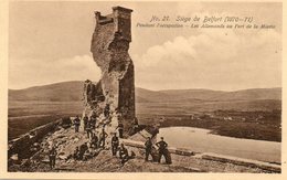 BELFORT.....CPA.....le Siege....allemands Au Fort De La Miotte - Belfort – Siège De Belfort