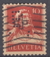 HELVETIA 1914: Mi 118 / YT 138, O PERFIN - FREE SHIPPIG ABOVE 10 EURO - Perforés