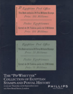 Egypt: Auction Catalogue Of The Pip Whetter Collection Of Egyptian Stamps, Etc., 2001 - Catálogos De Casas De Ventas