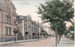 EILENBURG Sachsen Süd Promenade Color Belebt 14.2.1909 Gelaufen - Eilenburg