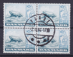 Denmark 1983 Mi. 773   3.50 Kr NORDEN Tourismus Tourism Hünengrab (Cz. Slania) 4-Block Deluxe Cancel VARDE !! - Blocs-feuillets