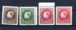 1929   Belgique, Grand Montenez, 289 / 292**, Cote 800 €, - 1929-1941 Grande Montenez