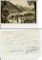 Lugano Paradiso: Lotto 4 Cartoline B/n Cm 9x14 (viaggiate, Porlezza, Targhette...) - Paradiso