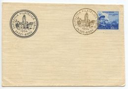 Romania 1954 Cover Sibiu Philatelic Exposition, Scott 1002 Navy Day - Covers & Documents