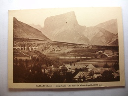Carte Postale Clelles (38) .Lougefonds Et Le Mont Aiguille  (Petit Format Noir Et Blanc Circulée ) - Clelles