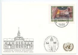 United Nations - Vienna 2005 Postcard Brno Exhibition, Scott 358 - Lettres & Documents