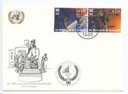 United Nations - Vienna 2007 Postcard Briefmarken-Borse Sindelfingen, Sc 409-410 - Brieven En Documenten