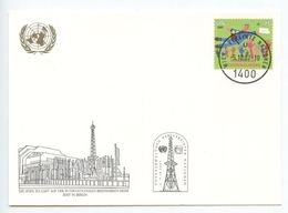 United Nations - Vienna 2007 Postcard Briefmarken-Messe, Scott 403 - Brieven En Documenten