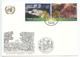 United Nations - Vienna 2007 Postcard Prague Exhibition, Scott 400-401 - Lettres & Documents