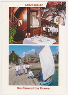 26564 Saint - Suliac Restaurant De La Greve - Louedec Voeux 1994 -eliophoto -bateau Pecheur Barque Voilier - Saint-Suliac