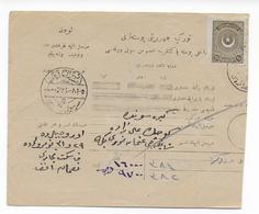 TURQUIE - CARTE COLIS POSTAL - Covers & Documents