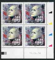 Bloc De 4 Timbres** Gommés De 2016 "1.40 € - Léo Ferré" Avec Date 15 . 06 . 16 - 2010-2019