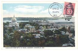 Cpa Etats-Unis / Usa - Annapolis - Bird's Eye View Of U.S. Naval Academy - Annapolis – Naval Academy