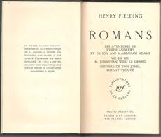 FIELDING - ROMANS - TOM JONES  -1964 - La Pléiade