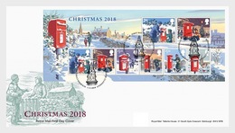 Groot-Brittannië / Great Britain - Postfris / MNH - FDC Sheet Kerstmis 2018 - Unused Stamps