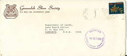 Australia Cover Sent Local Gunnedah 1985 Single Franked - Storia Postale