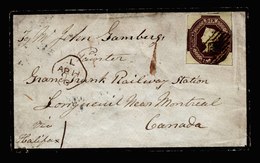 A5772) UK Grossbritannien Brief 1856 M. Mi.5 N. Canada - Covers & Documents