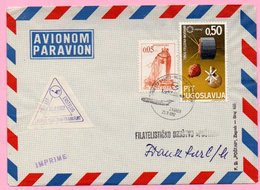 Cover - First Flight Zagreb - Munchen - Frankfurt, Zagreb, 25.8.1967., Yugoslavia, Airmail/Par Avion - Posta Aerea