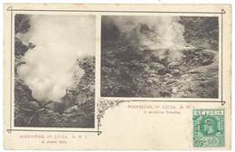 Cpa Antilles - Sainte Lucie / St Lucia - Soufrière - A Steam Hole / A Cauldron Forming ( Volcan ) - Saint Lucia