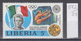 29K972 / SPORT Diving Plongeon Wasserspringen ITALY , Olympic Games MUNICH 1972 , LIBERIA ** MNH - Duiken