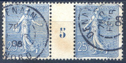 France - Semeuse N°132 - Millésime 5 - Oblitéré - Cote 335€ - (F669) - 1903-60 Semeuse Lignée