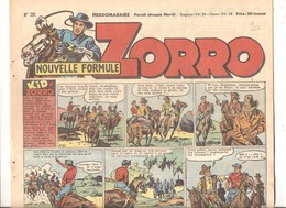 Zorro Hebdomadaire N°281 De 1951 Kid Zorro - Zorro