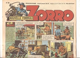 Zorro Hebdomadaire N°283 De 1951 Kid Zorro - Zorro