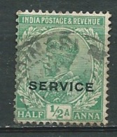 Inde   Service    - Yvert N°  55  Oblitéré -  Abc 29849 - 1911-35 King George V